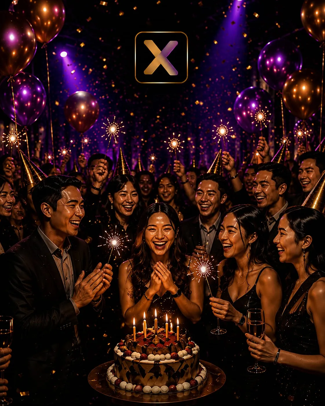 XCLV birthday celebration